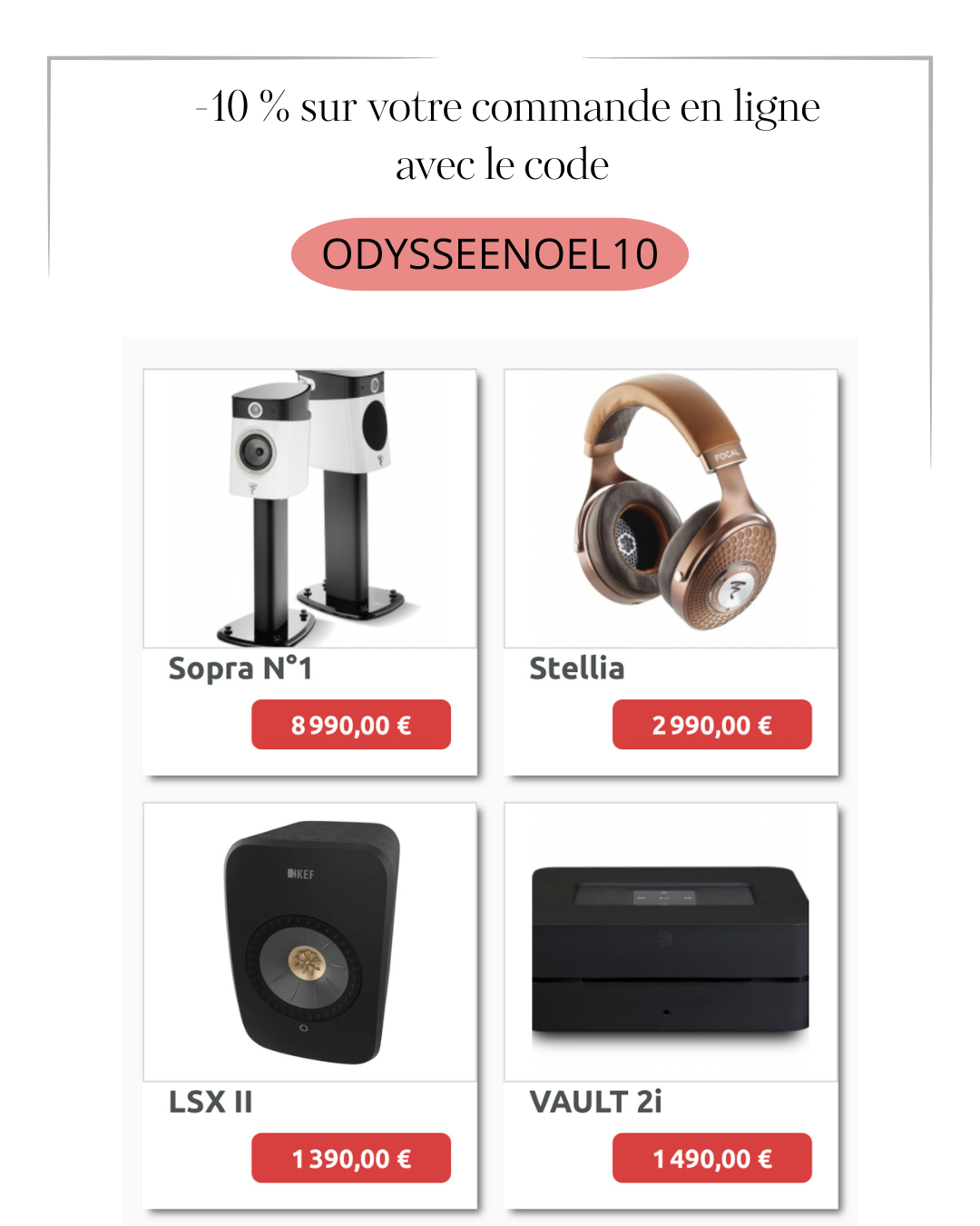 -10% sur votre première commande en ligne avec le code ODYSSEENOEL10